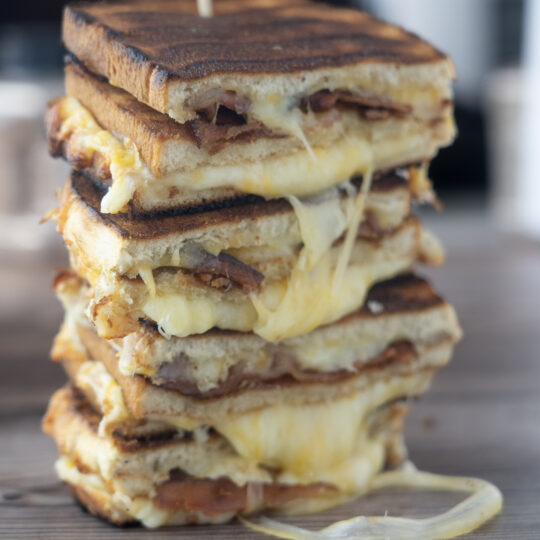 5 Cheese Bacon Grilled Cheese Grilled Sandwich