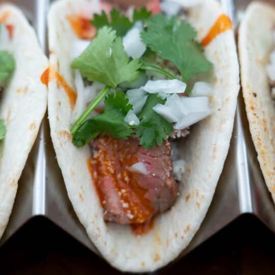 Ancho Chili and Beer Carne Asada Tacos