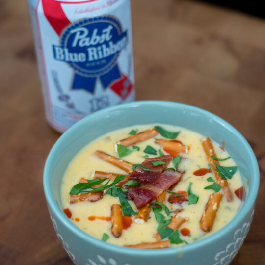 Beer Cheese Soup with Bacon